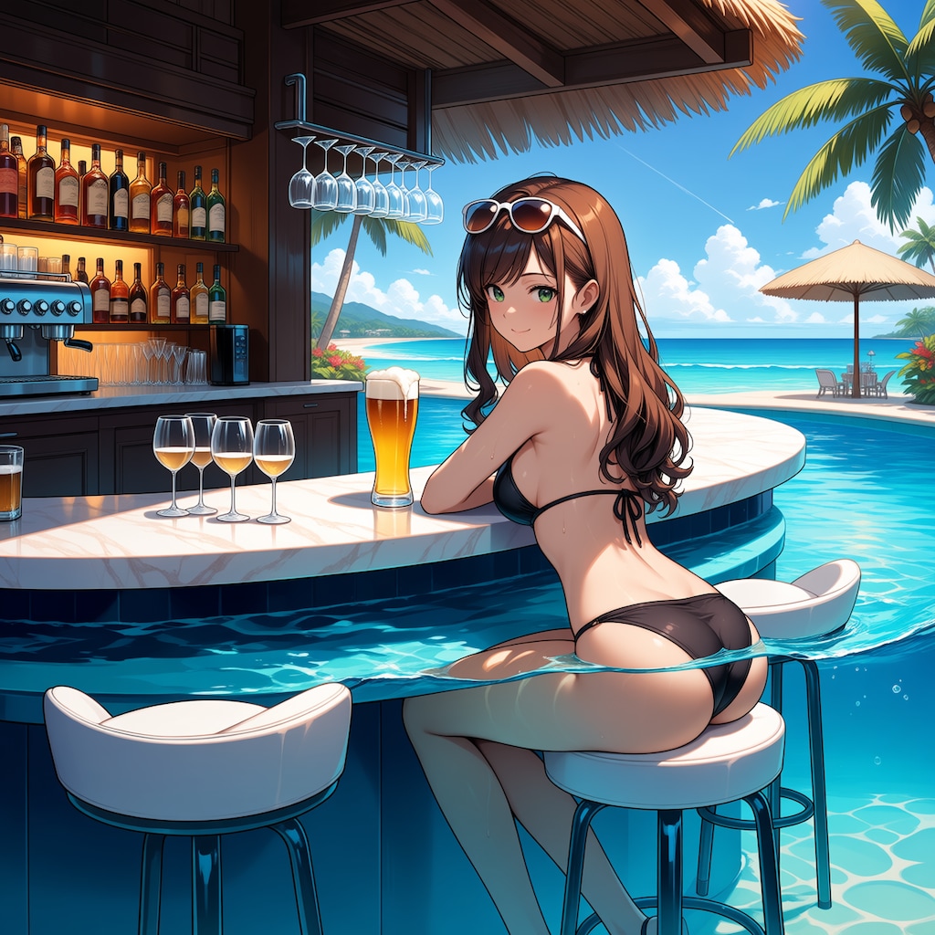 ねぇ、こっち来て一緒にビール飲まない？　奢ったげるからさ！