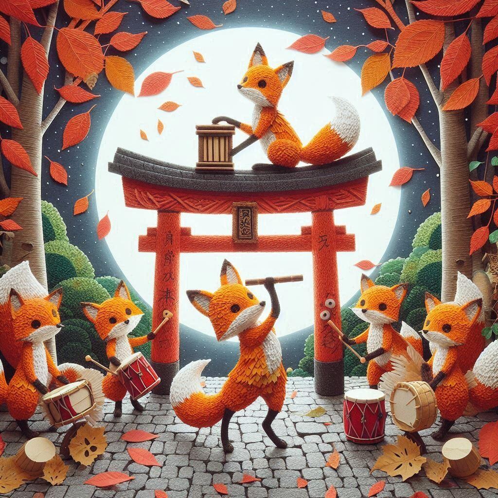 お祭り囃子だコン♡