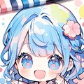 青髪ちゃん 2枚目