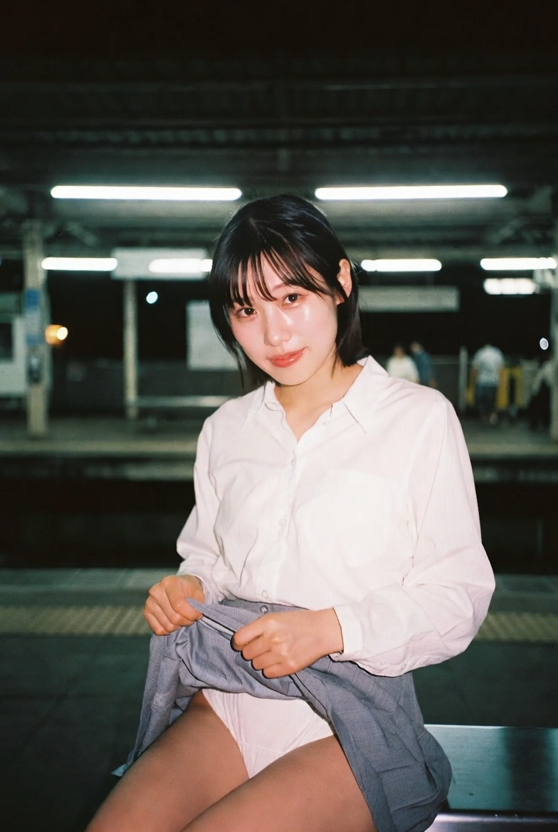 夜のホーム