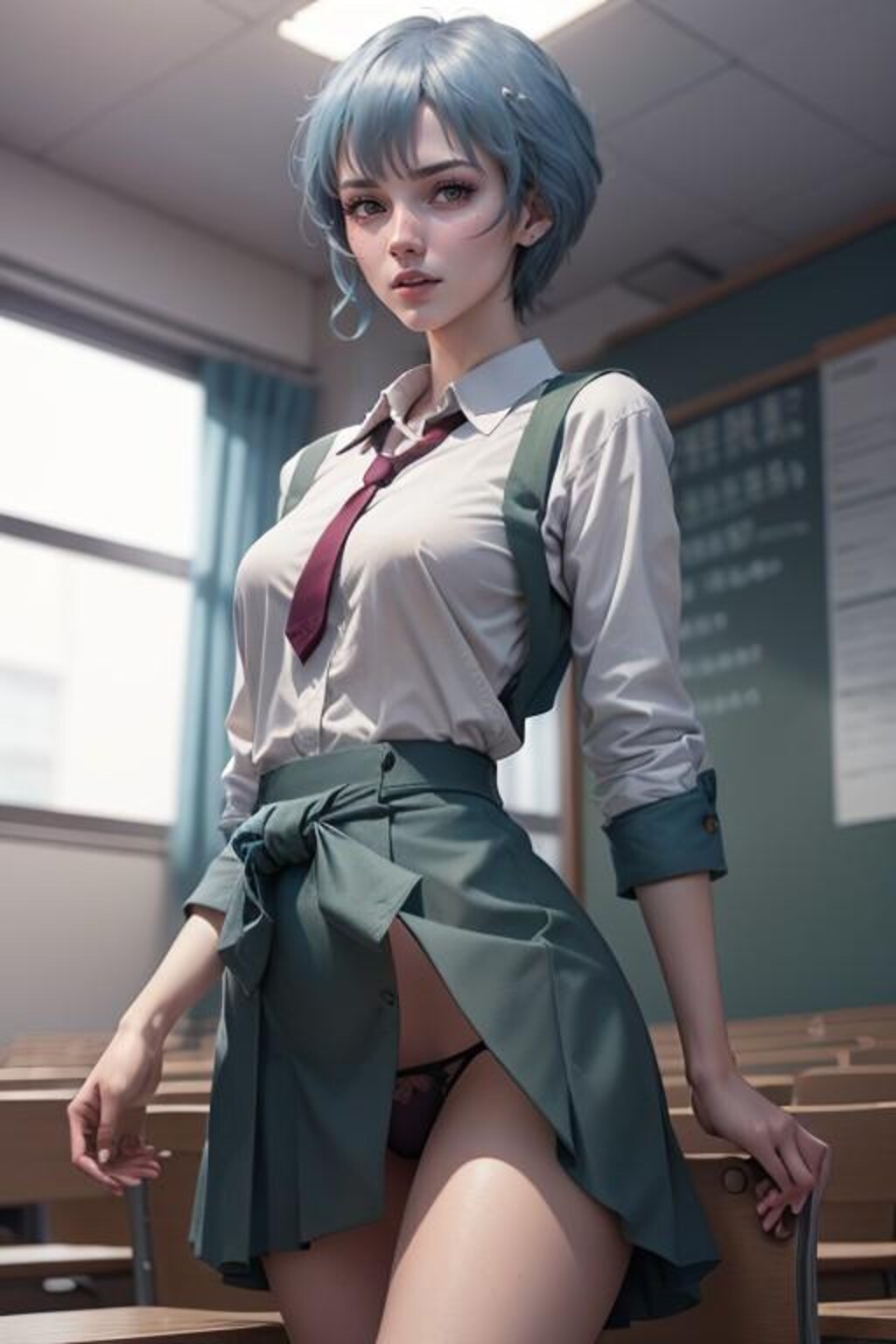 パンちら女子高生