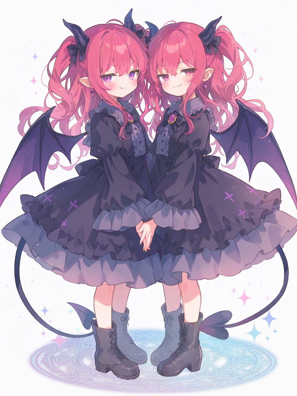 悪戯っ娘の双子悪魔