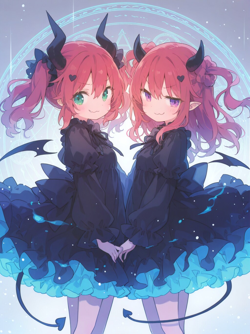 悪戯っ娘の双子悪魔