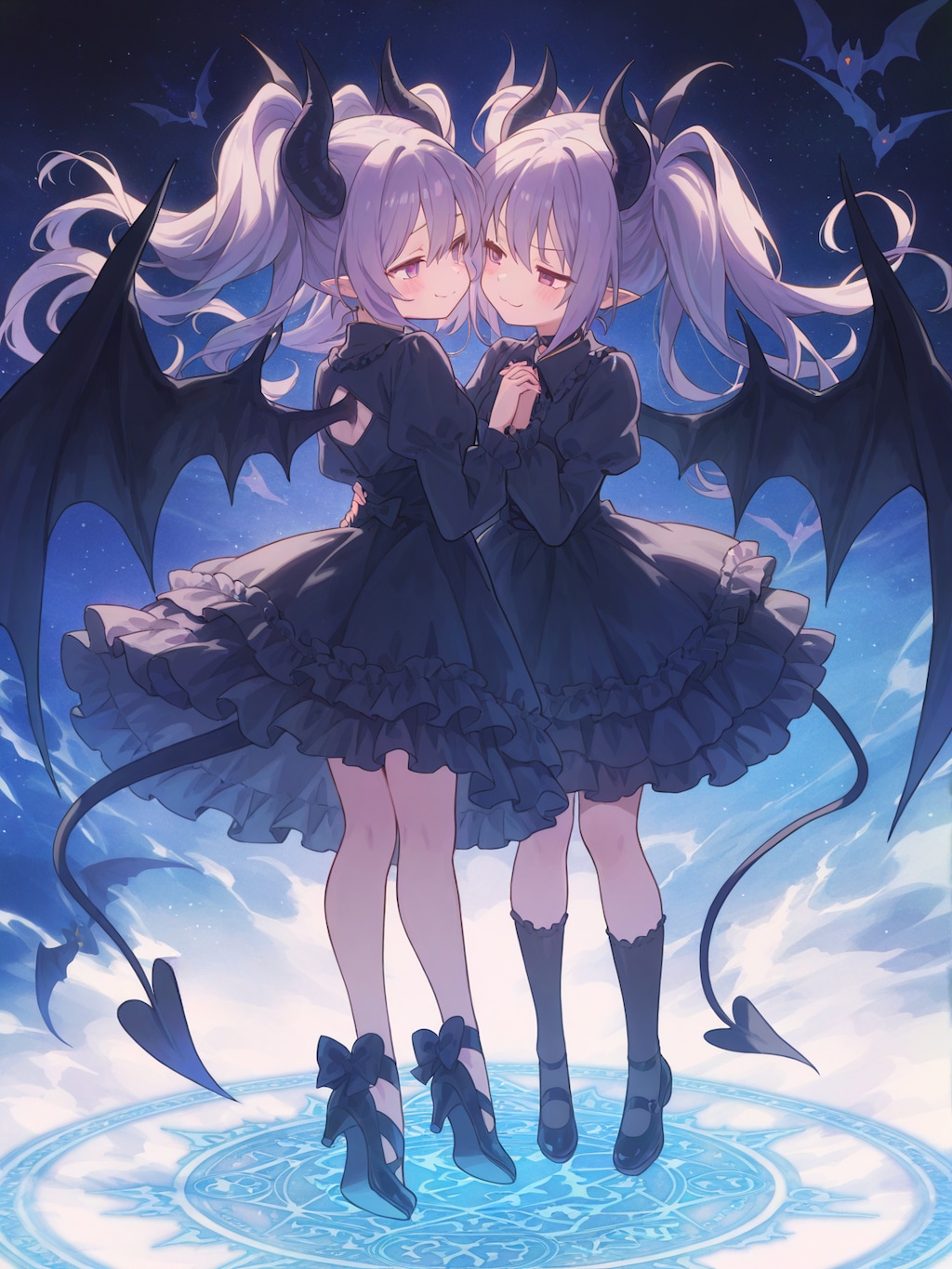 悪戯っ娘の双子悪魔