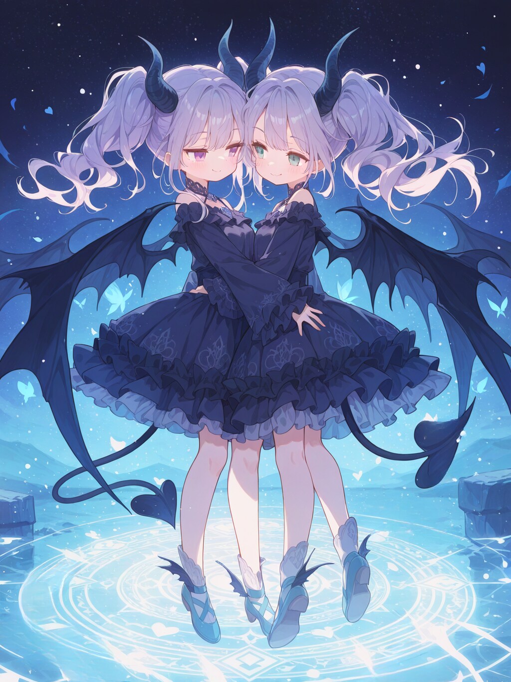 悪戯っ娘の双子悪魔