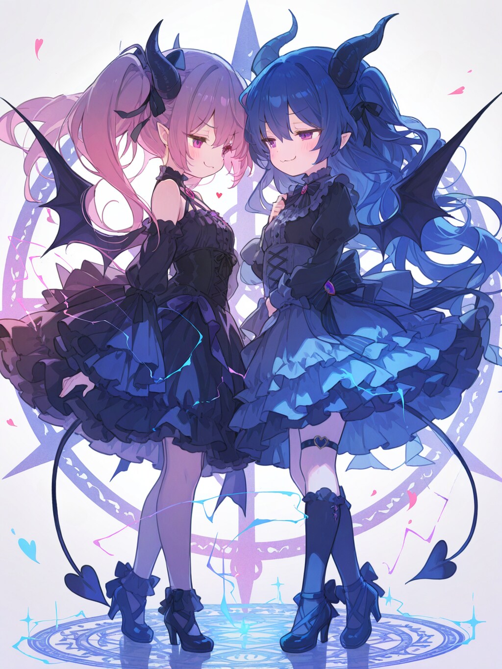 悪戯っ娘の双子悪魔