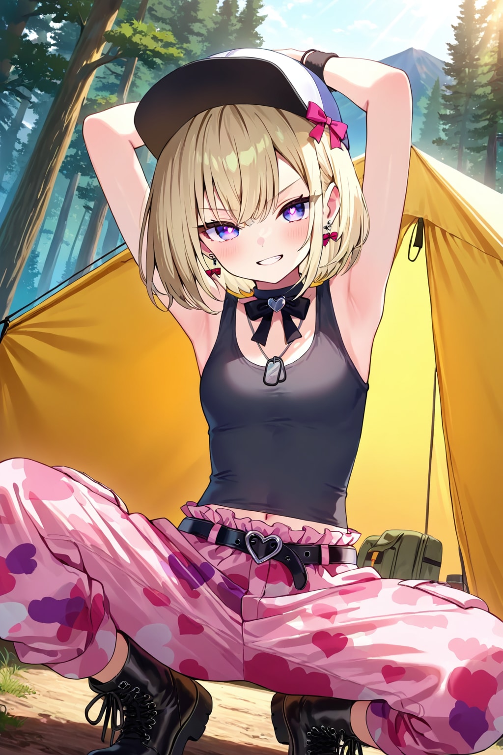 地雷系コンバットガール② | の人気AIイラスト・グラビア
