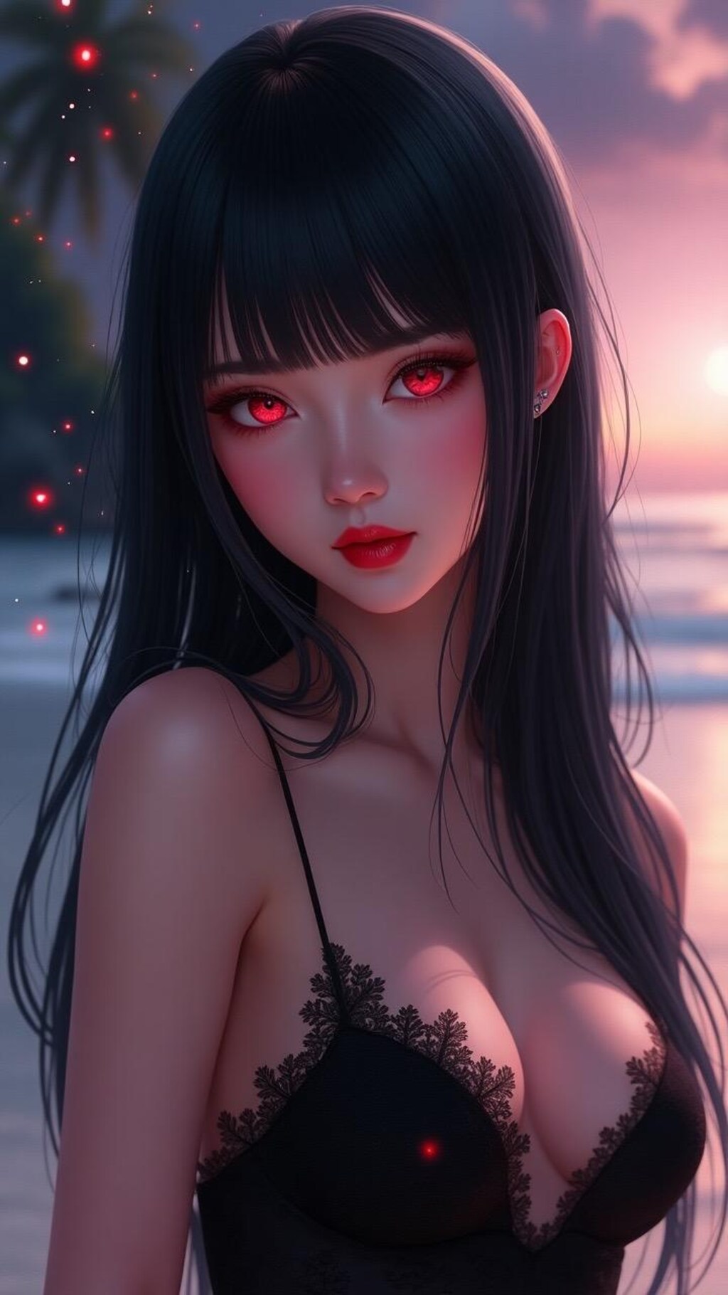 黒上ロングさんと夕海