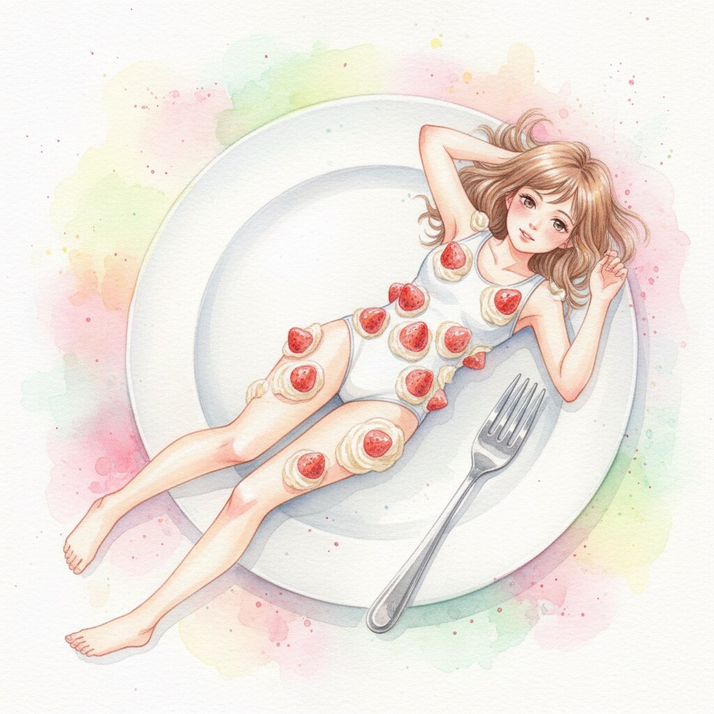 gemini2.5flashでショートケーキ風女の子260726