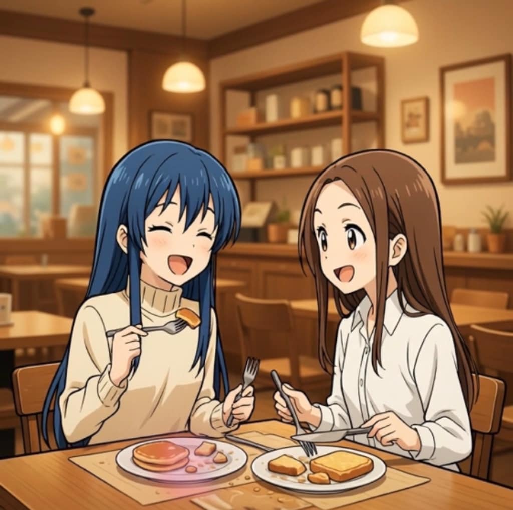 オリキャラとからかい上手の高木さんのランチ😋