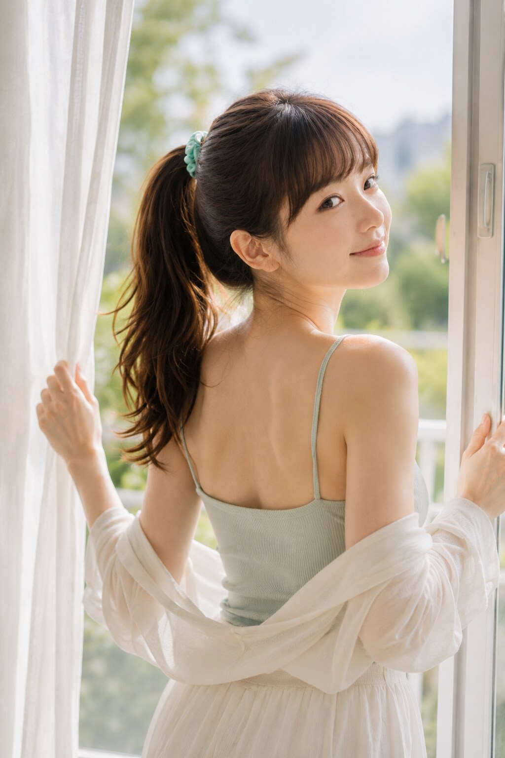 さわやかな光を浴びて