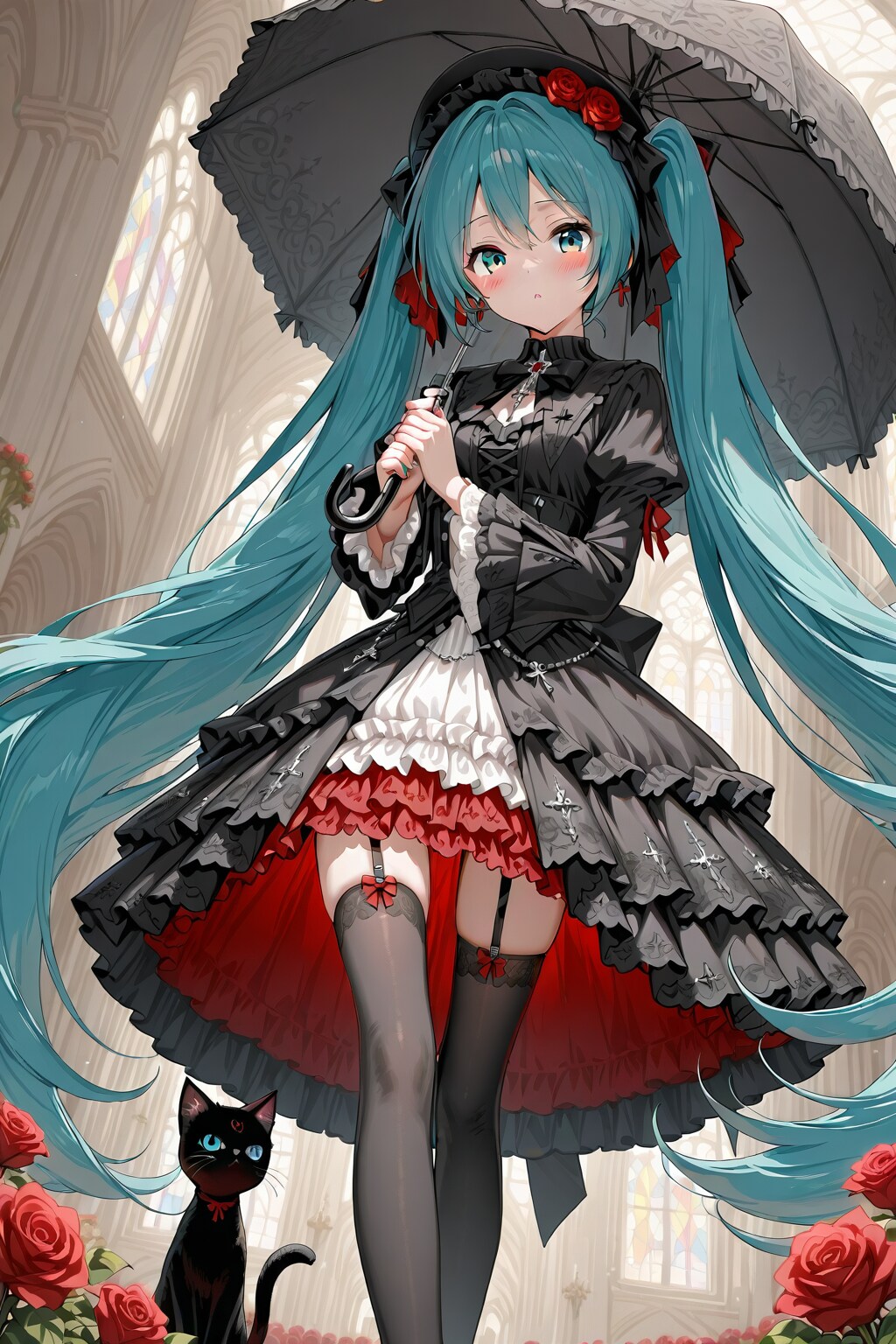 QILIN 初音ミク 通常サイズ ゴスロリ