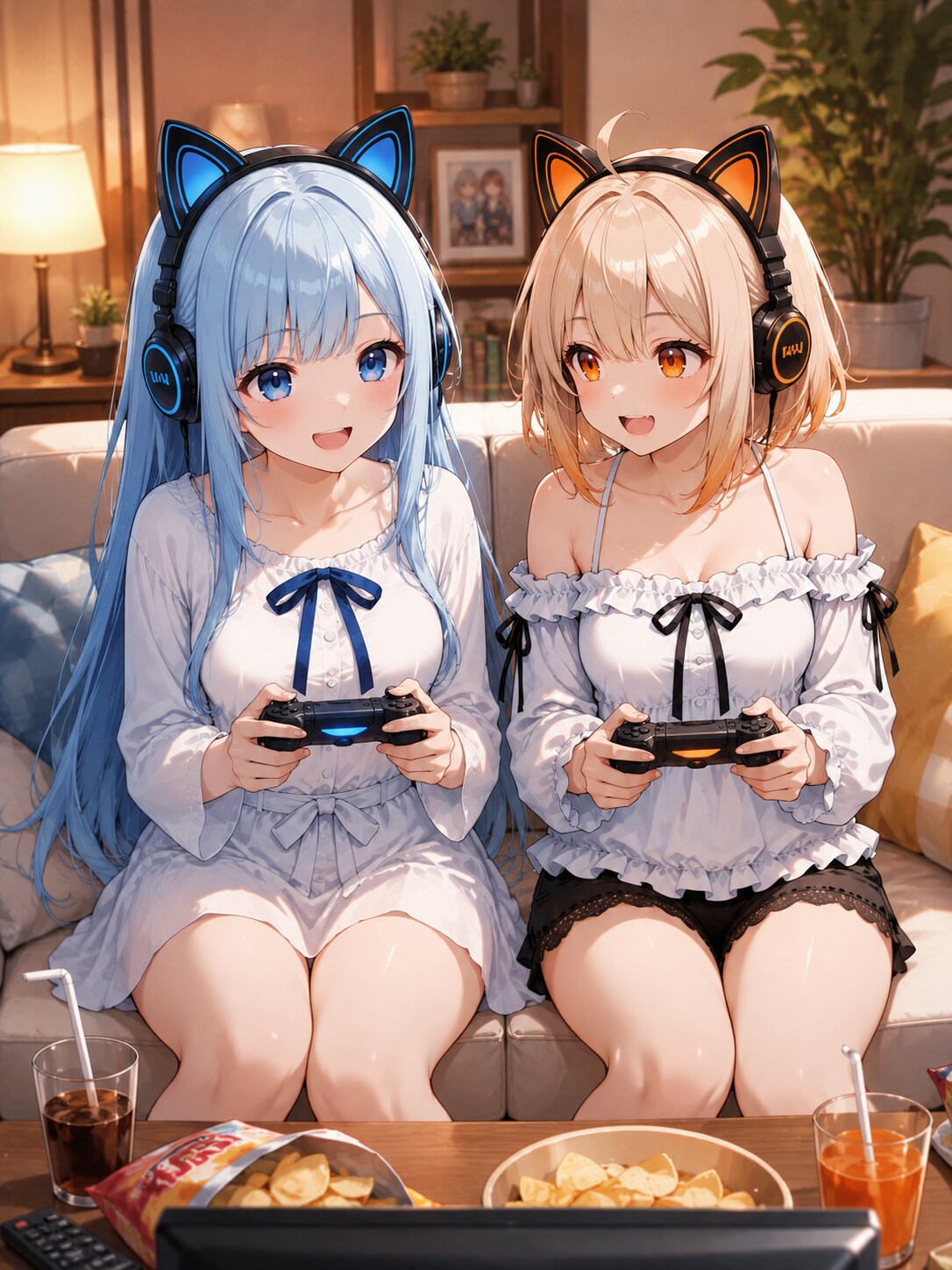 ふーこちゃんと優葵ちゃんでおうちで一緒にゲーム🎮