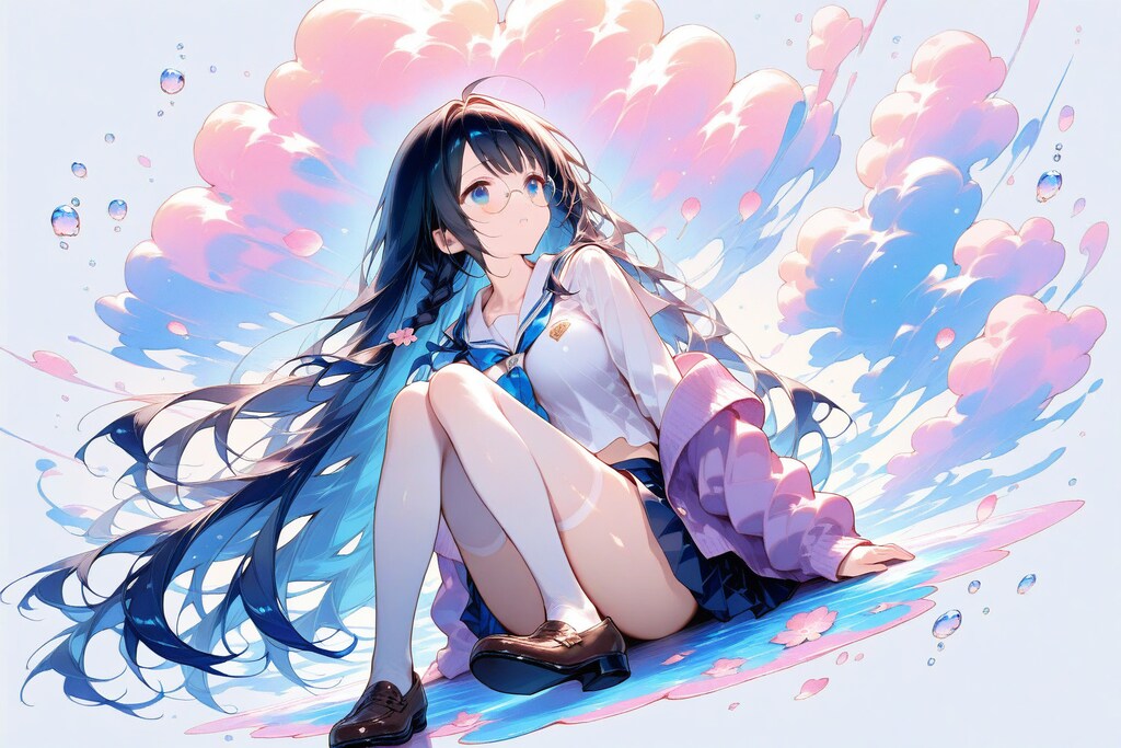 雨上がりの下で