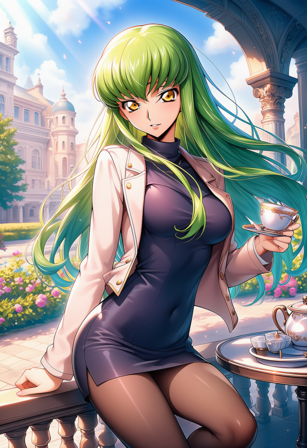 陽光の余白 ― Quiet Terrace Glow