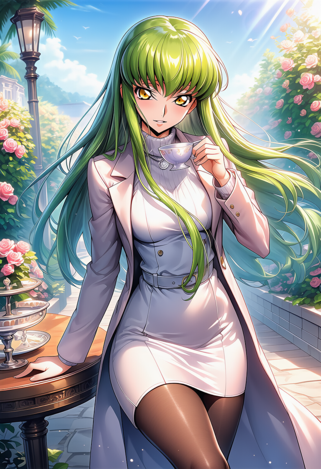 陽光の余白 ― Quiet Terrace Glow