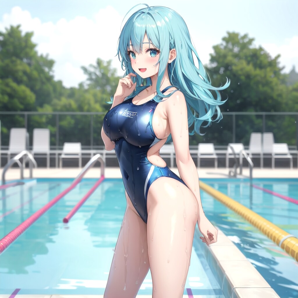 ふぅ、一泳ぎ
