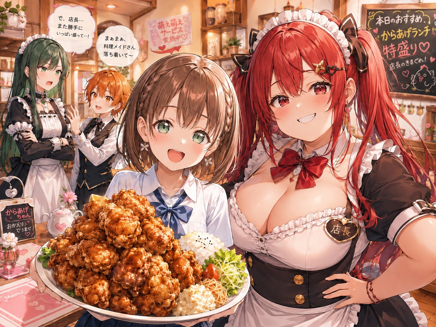 店長の気まぐれ特盛り！からあげちゃん大満足ランチ