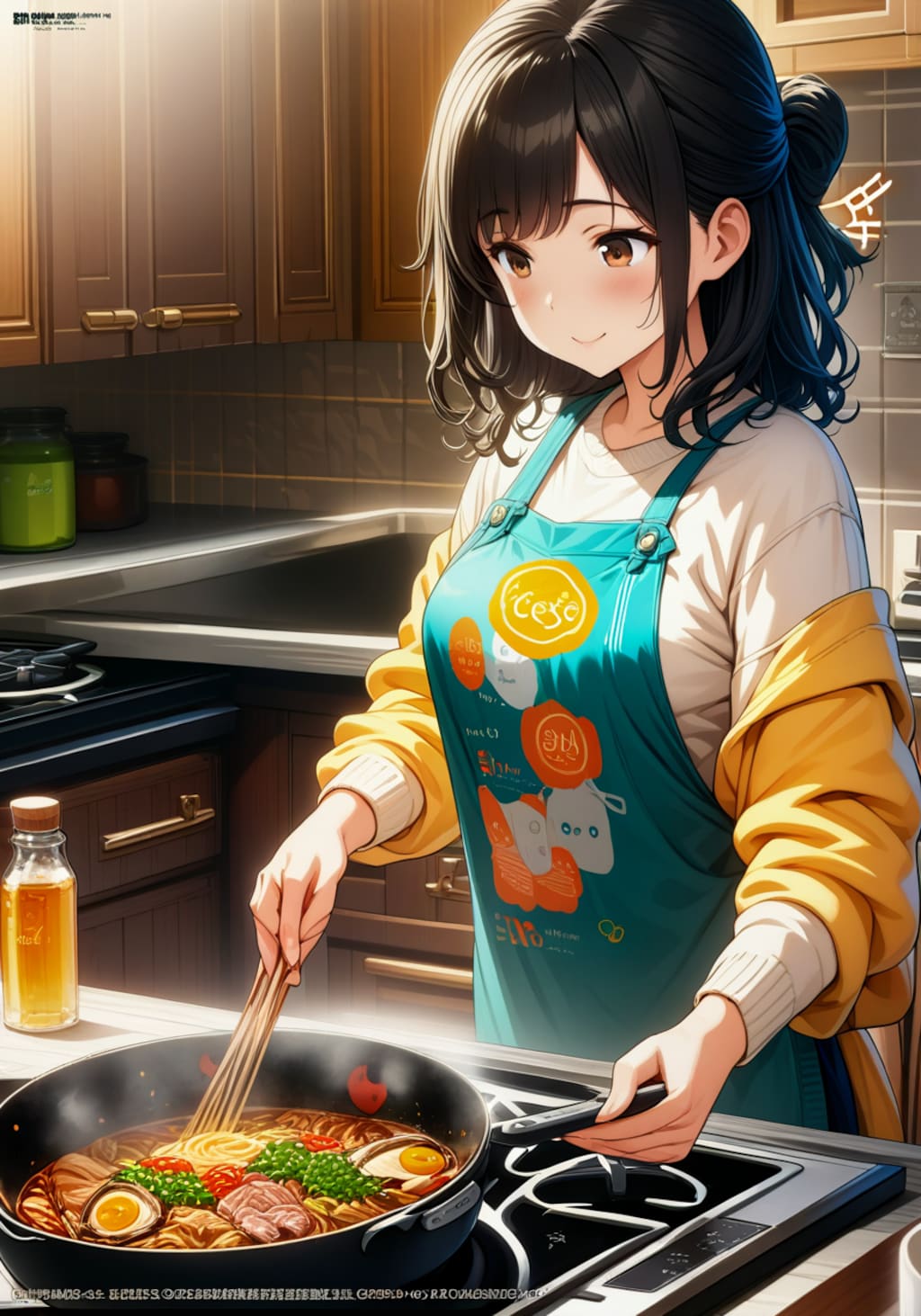料理中のOLちゃん