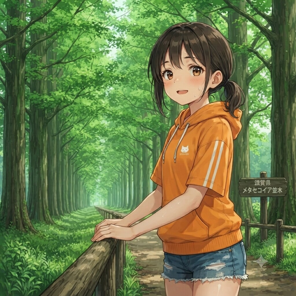 滋賀県：メタセコイア並木（◯）