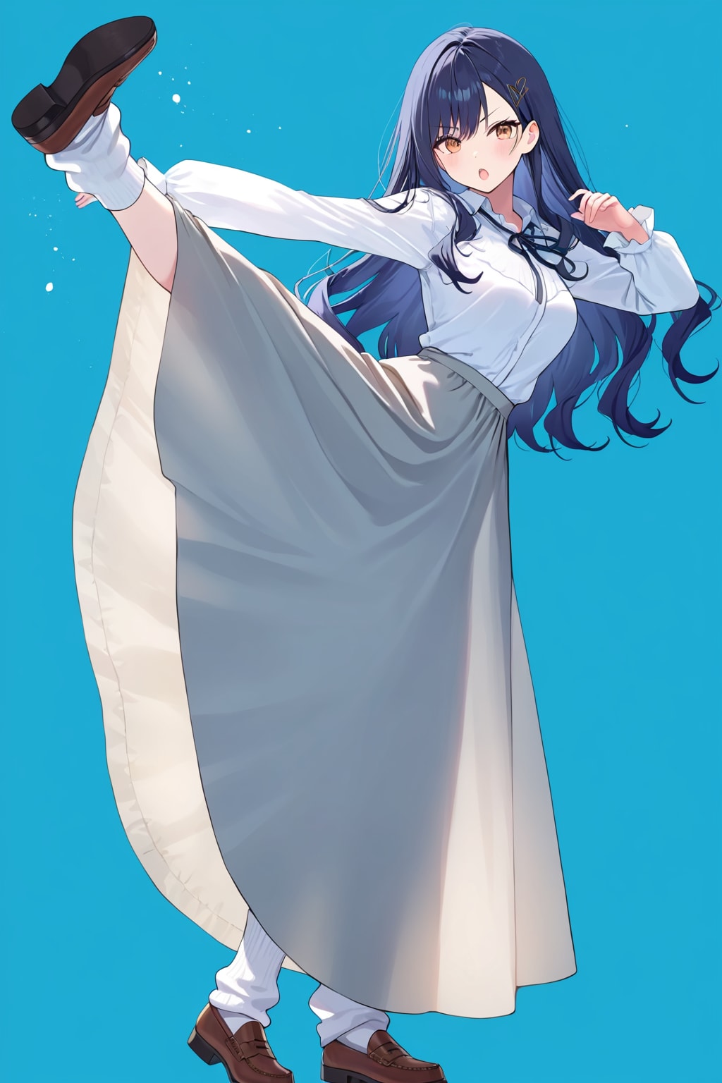 Why does she have three legs?