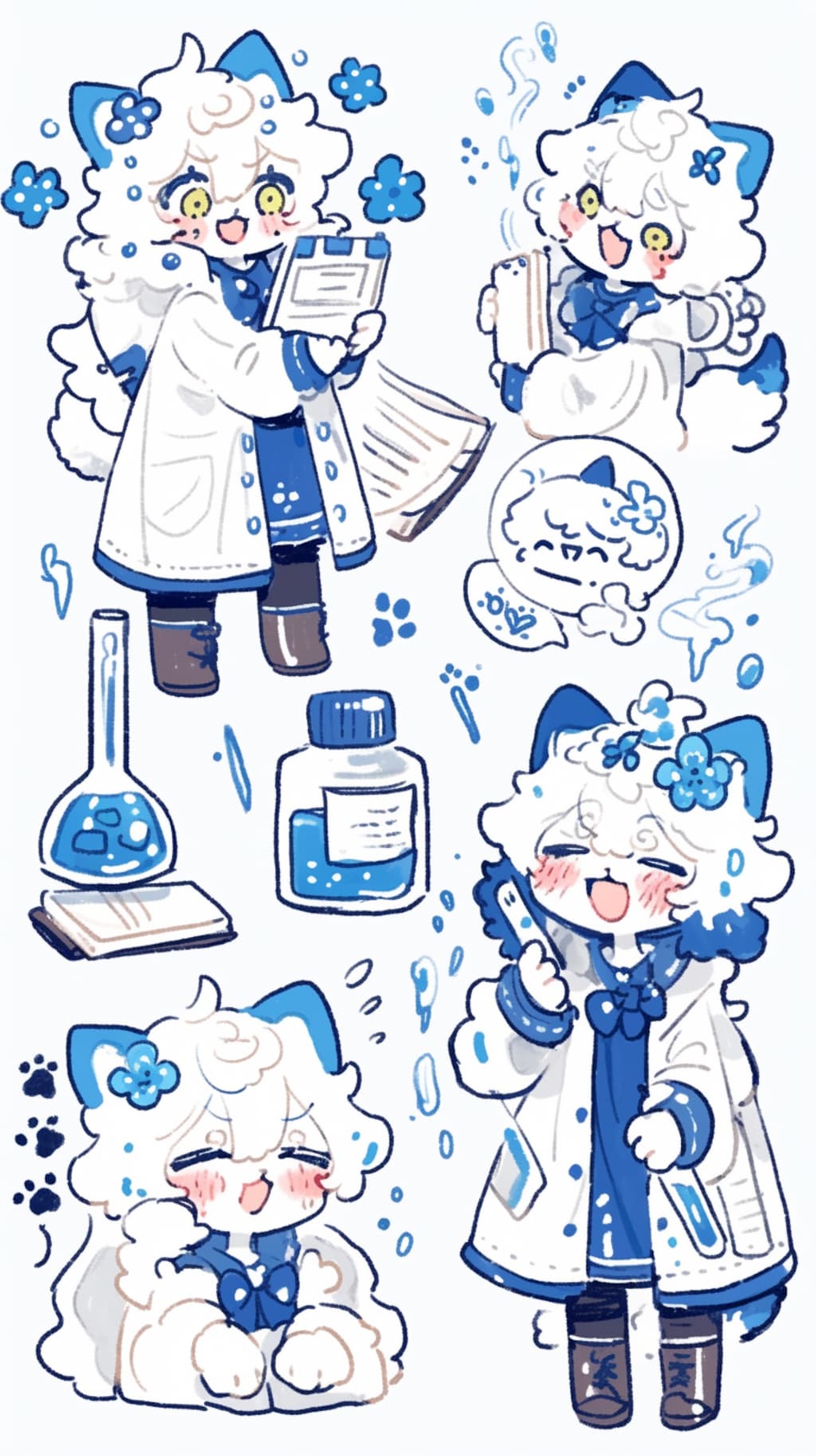 科学研究者の猫