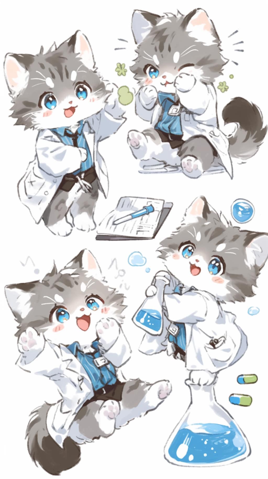 科学研究者の猫