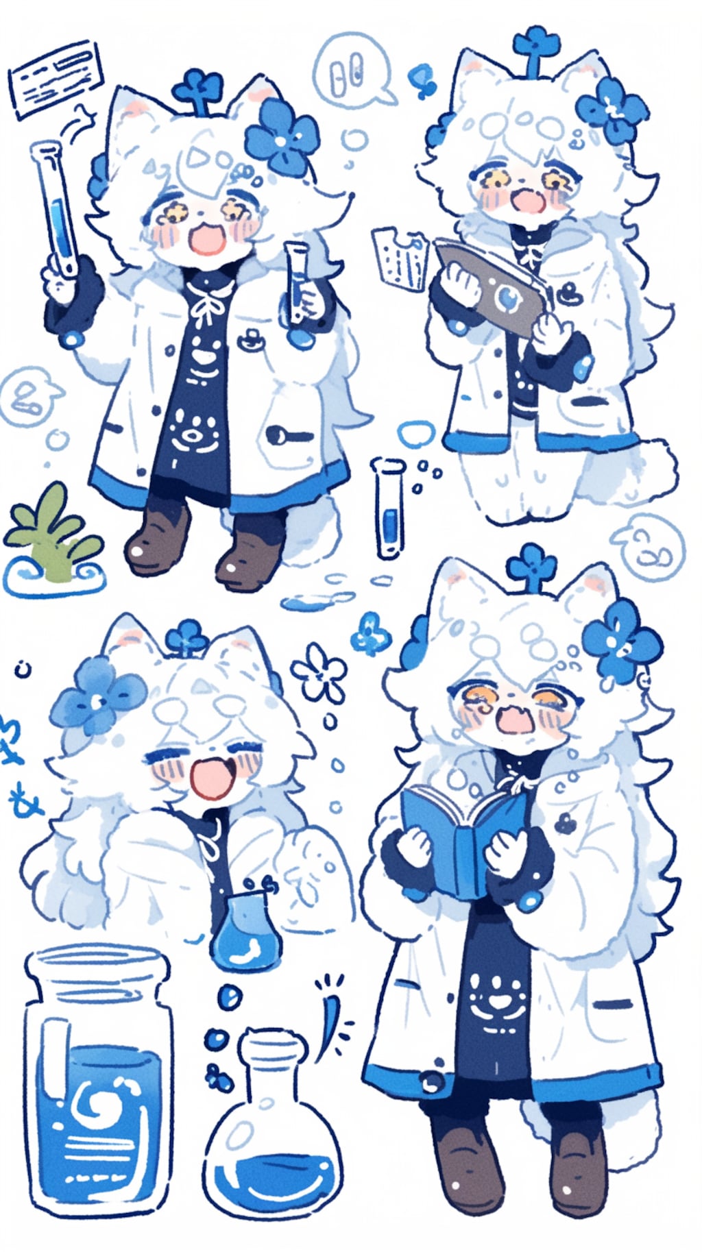 科学研究者の猫