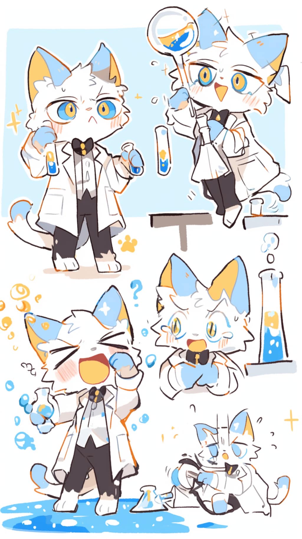 科学研究者の猫
