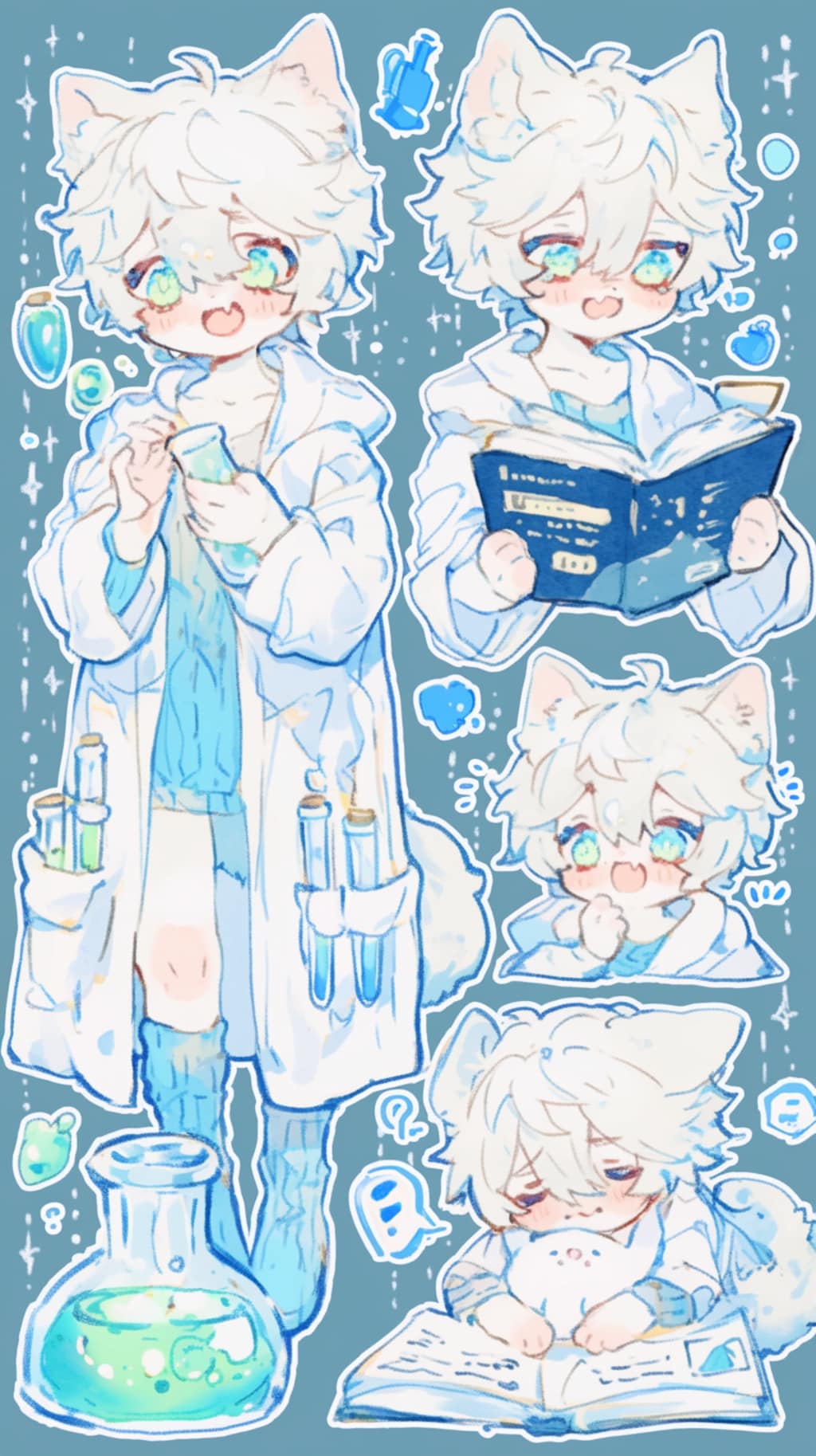 科学研究者の猫