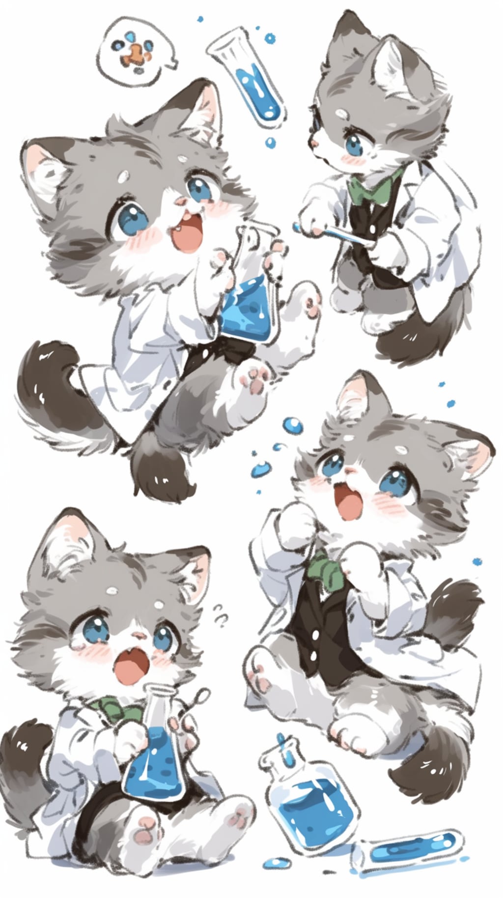 科学研究者の猫