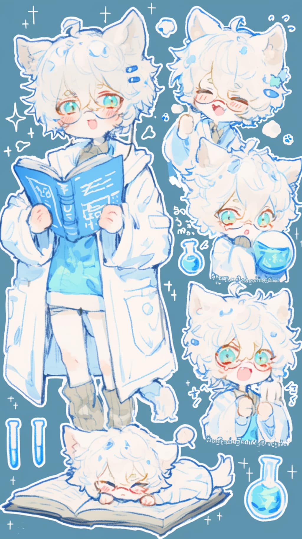 科学研究者の猫