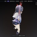 Tripoによる画像からアニメ美少女の3Dモデルの自動生成 3枚目