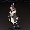 Tripoによる画像からアニメ美少女の3Dモデルの自動生成 7枚目