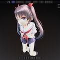 Tripoによる画像からアニメ美少女の3Dモデルの自動生成 2枚目