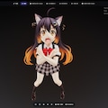Tripoによる画像からアニメ美少女の3Dモデルの自動生成 10枚目
