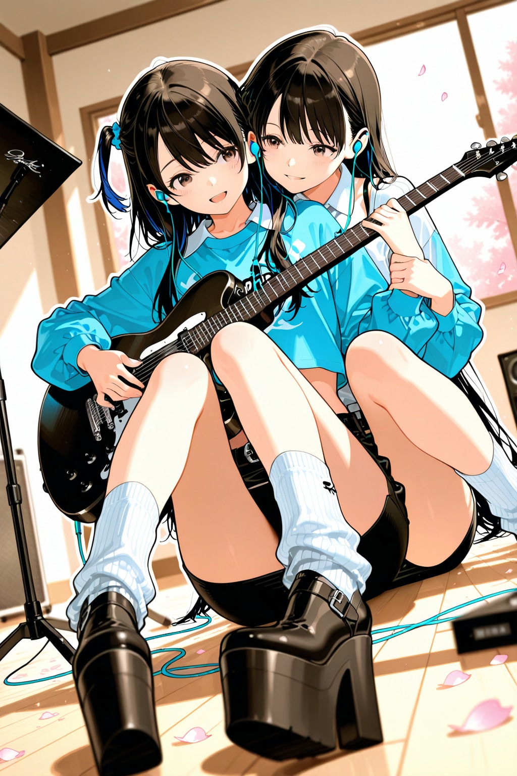 シェアイヤホン(リメイク) | の人気AIイラスト・グラビア