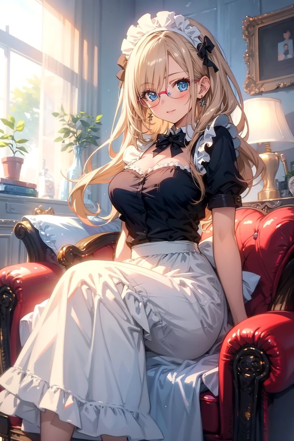 メガネ美少女メイド | の人気AIイラスト・グラビア