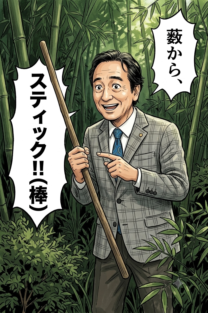 藪からスティック(棒)に！