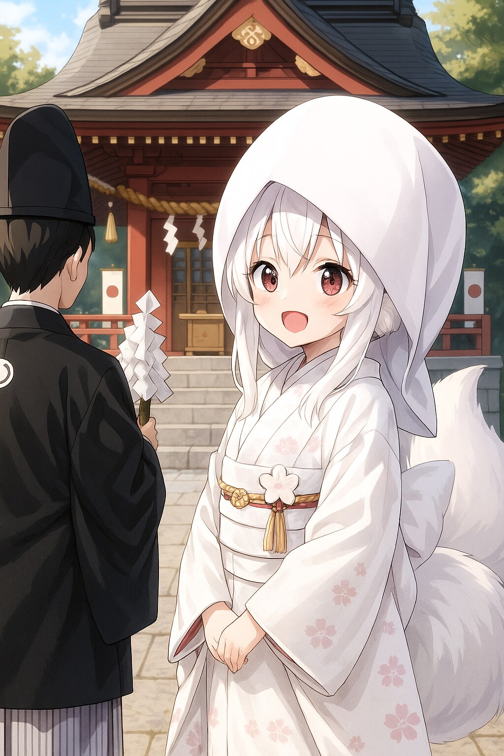 うちの子白無垢姿＋おまけ