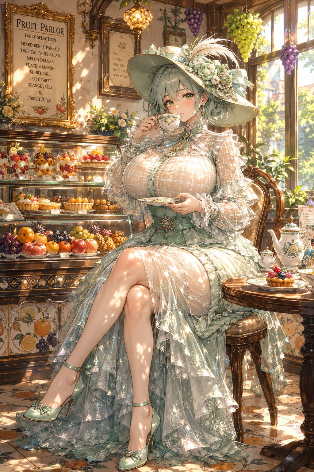 ミントドレスとアフタヌーンティー