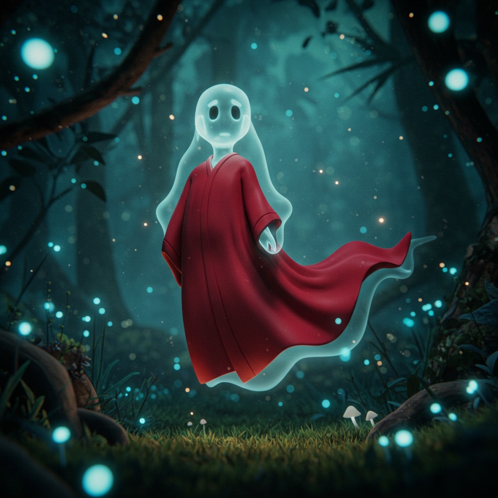 赤いローブの幽霊