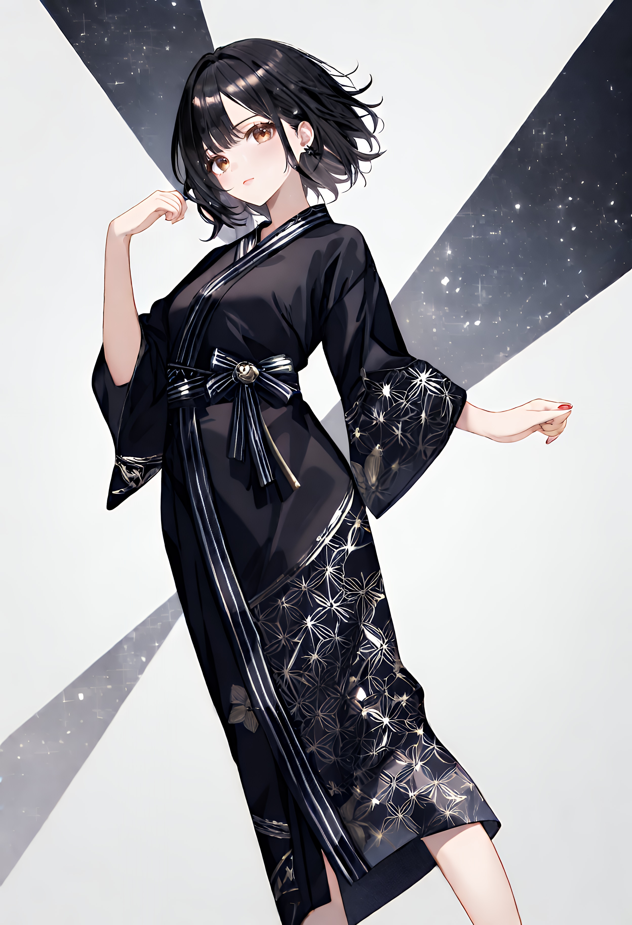 黒浴衣 | の人気AIイラスト・グラビア