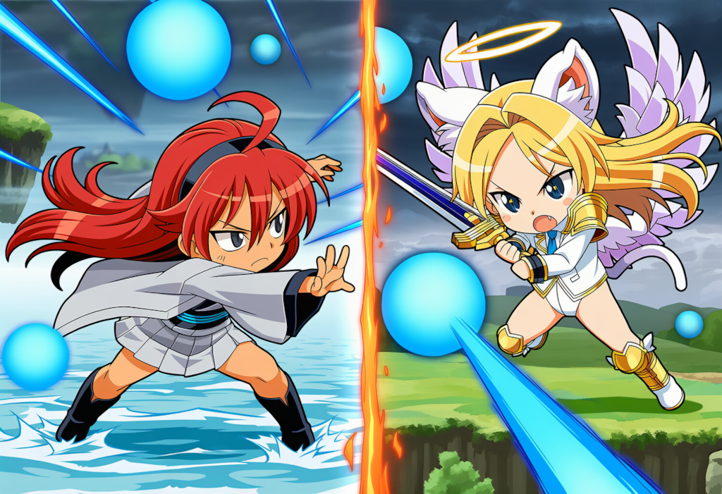 月羽vsミカエル