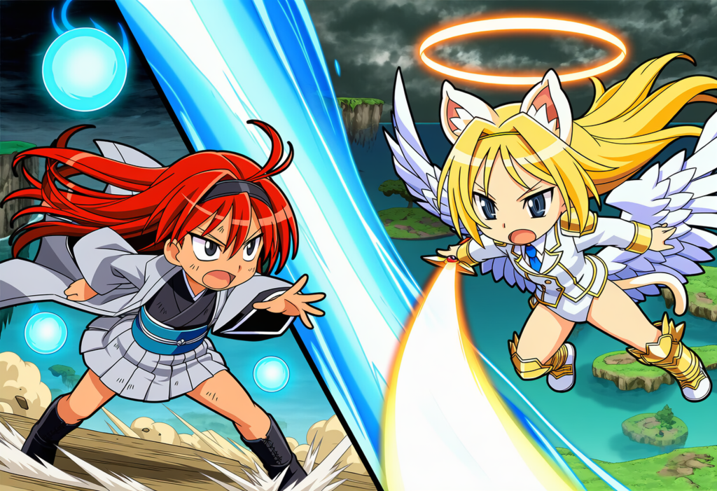 月羽vsミカエル