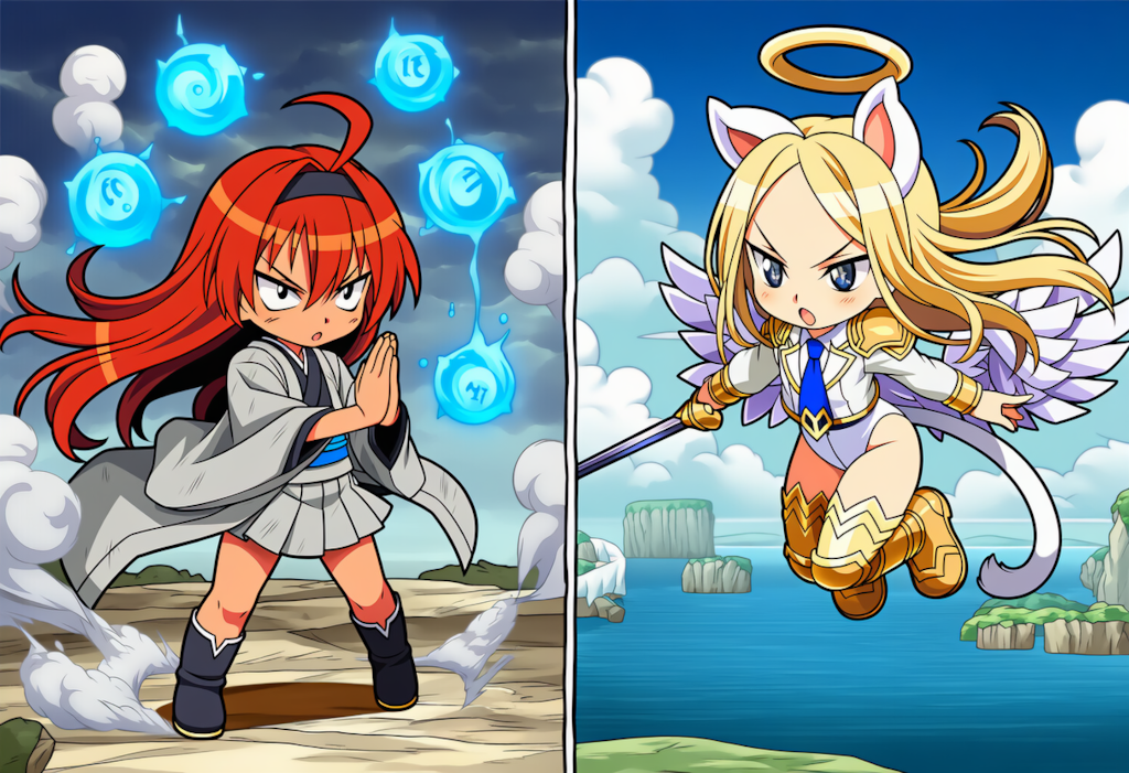 月羽vsミカエル