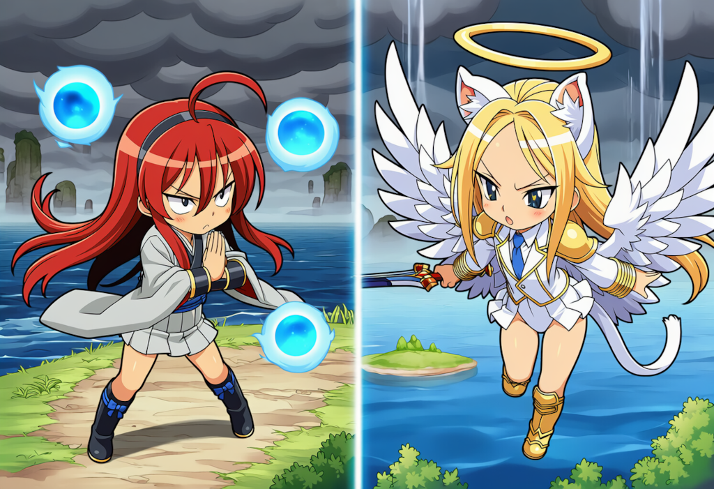 月羽vsミカエル