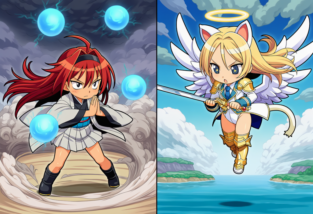 月羽vsミカエル