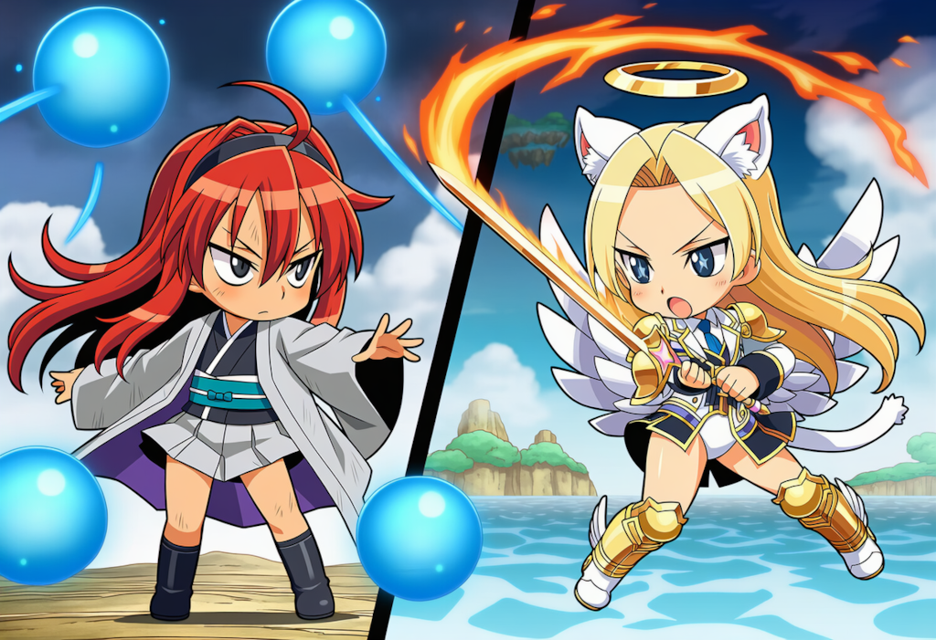 月羽vsミカエル