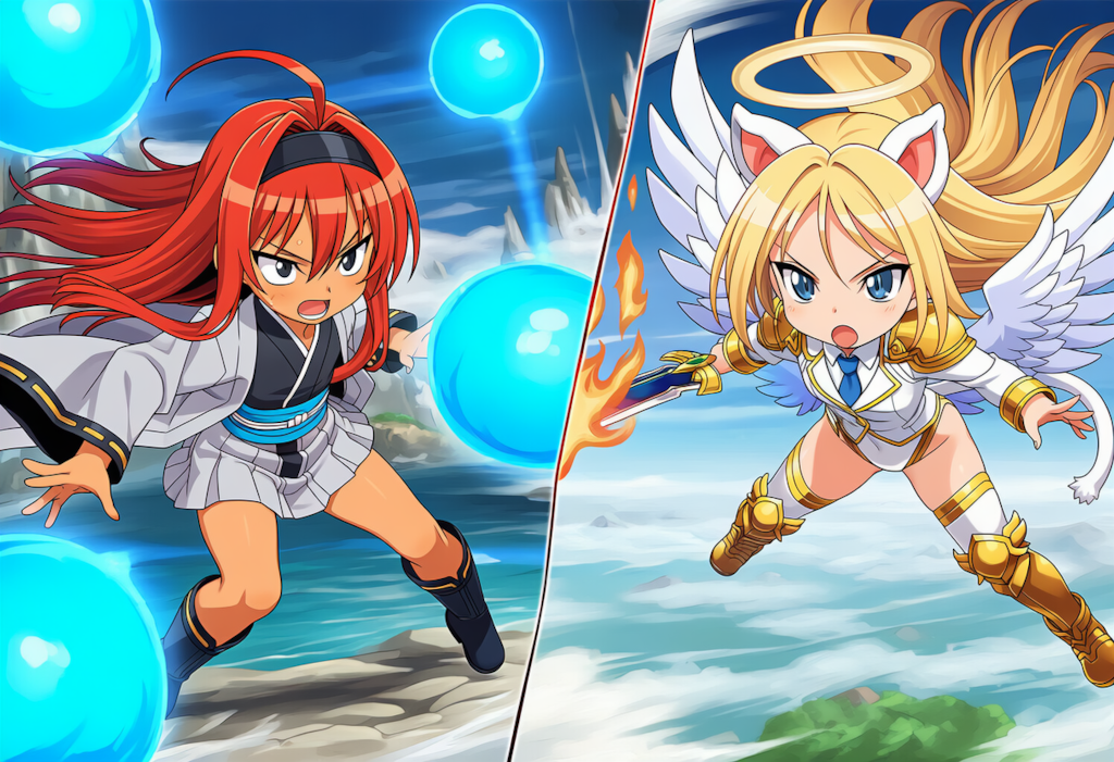 月羽vsミカエル